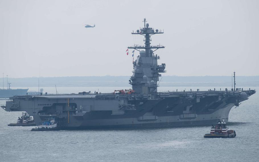 肯尼迪号航母首航成功！福特级二号舰完成建造商海上试验