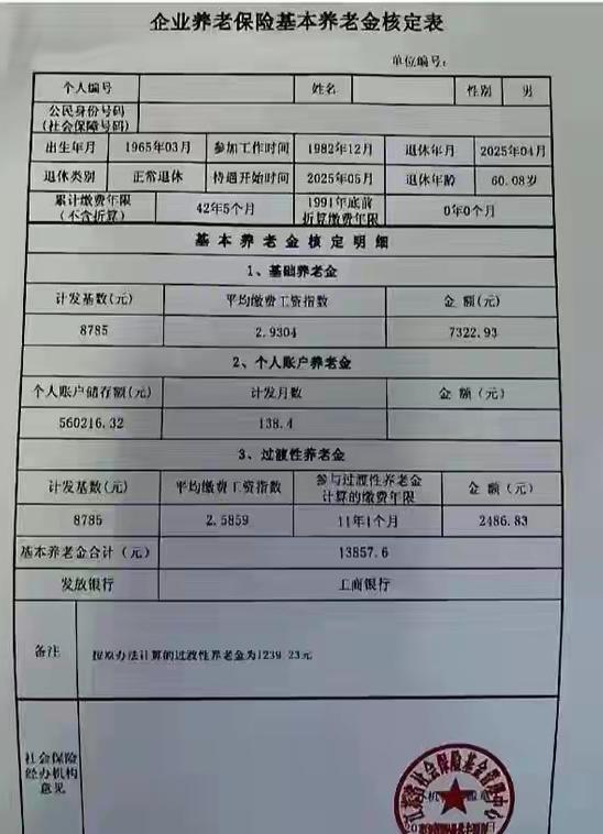 企业退休月享基本养老金¥13857.6，当地计发基数8785，您能猜出是哪里的养