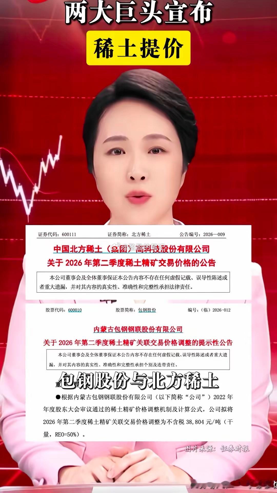 包钢股份北方稀土和包钢股份两大巨头双双宣布提价，特别是包钢股份，已经连续放量一个