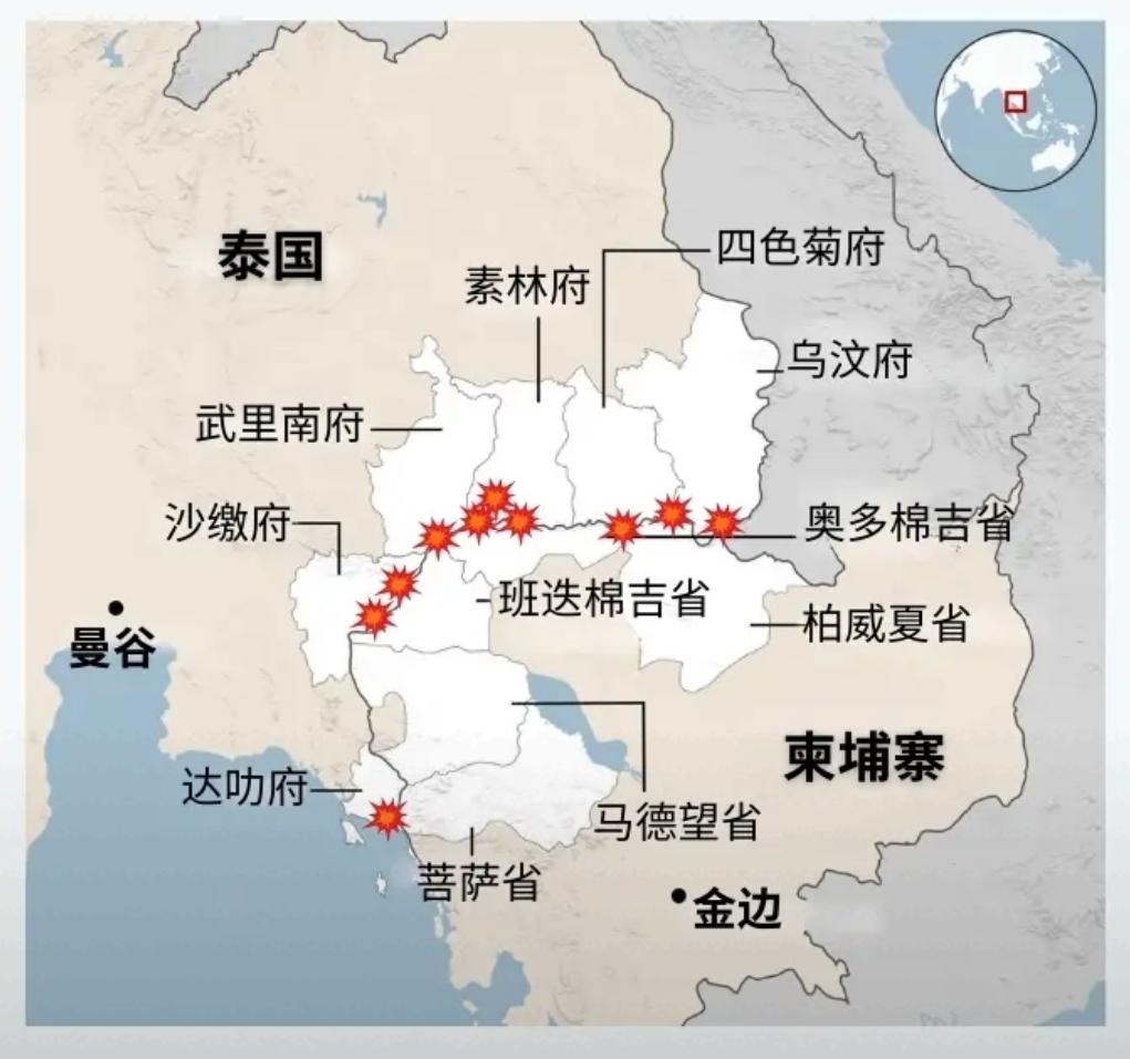 泰国和柬埔寨军事冲突中，很多中国网民站泰国一方。从事件导火索看，泰国总理佩通坦