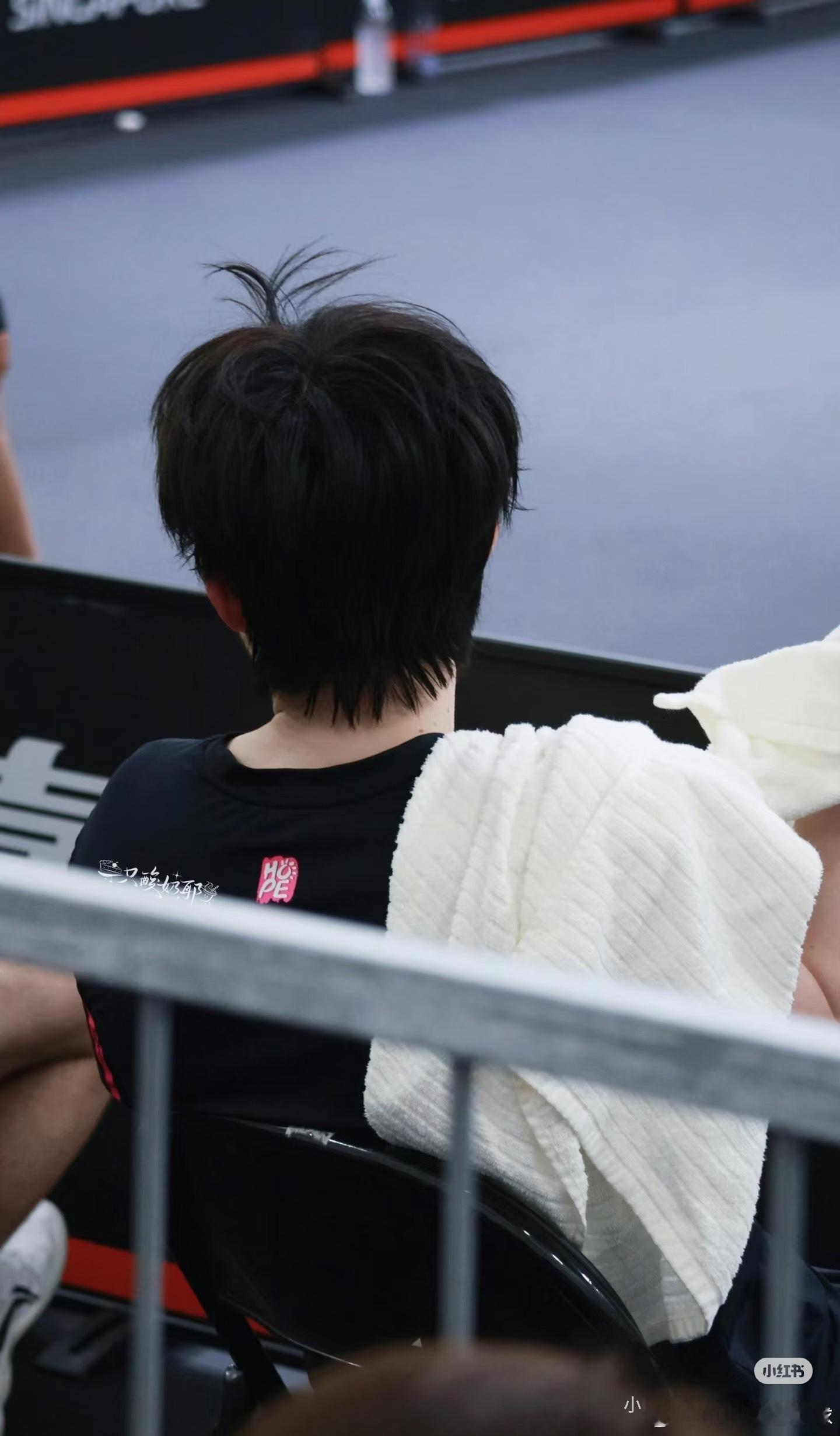 王楚钦头顶发芽了哈哈哈，可爱的耶，用的什么洗发水啊？真的这么清爽啊！