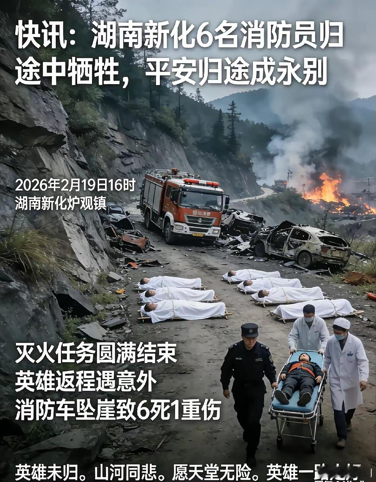 湖南新化6名消防员因公牺牲今年这个马年过得真糟心，除夕前后两起烟花爆炸事件导致2