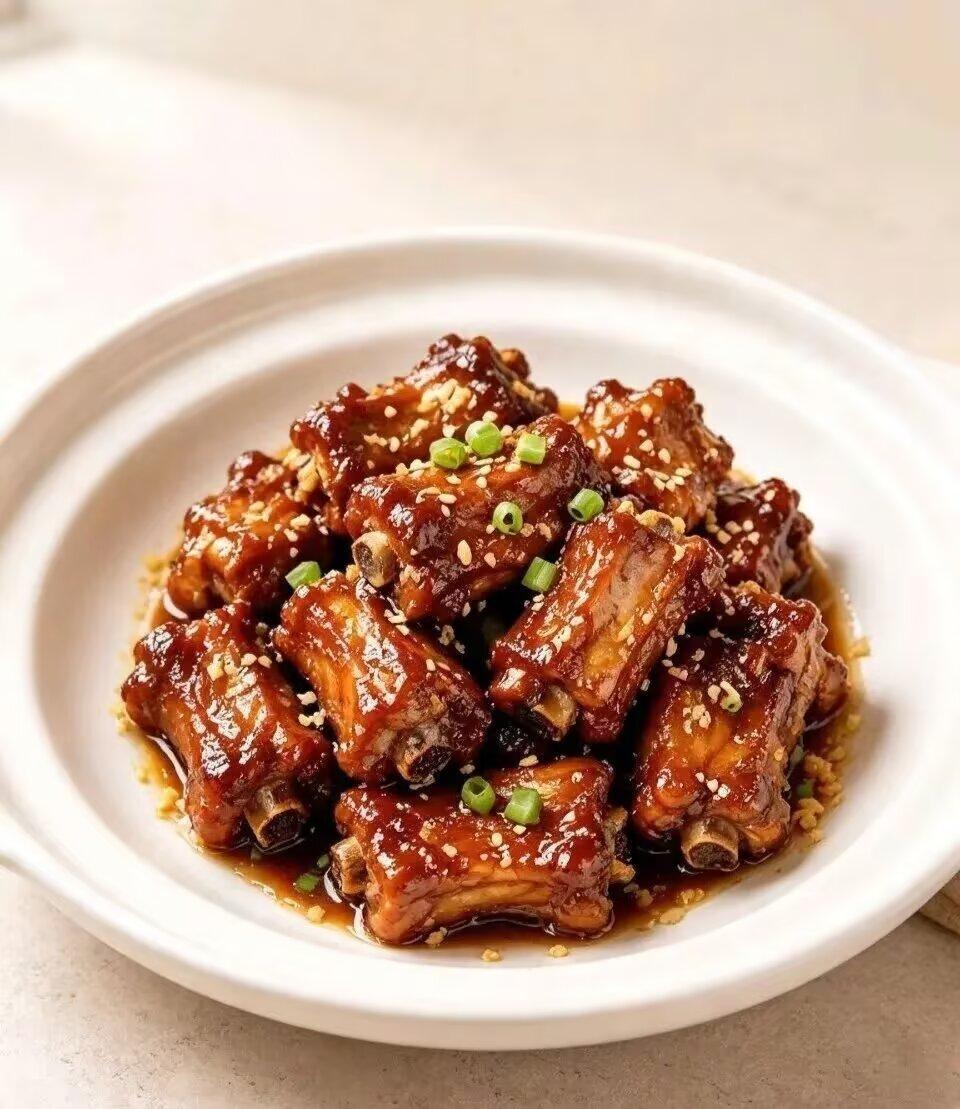 啧啧，好诱人！今日晚餐如果，能来一碗这样的排骨，那可是再好不过的了。