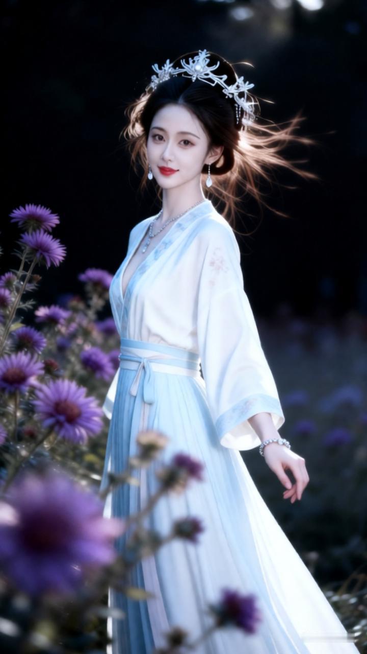 我见过的绝色美人，当属那些仙气飘飘的汉服少女。之前春日赏花，就碰到一位置身花海的