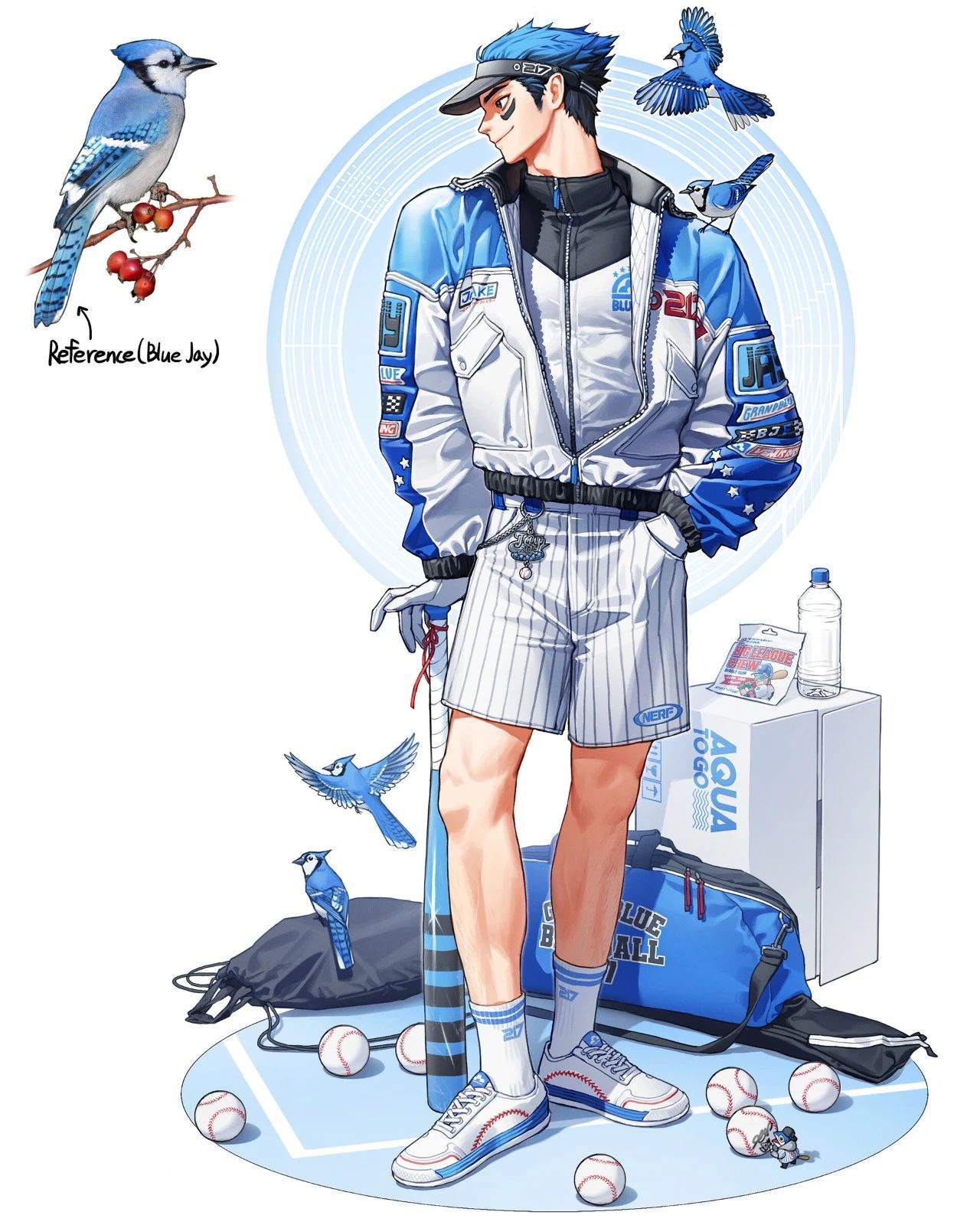 动漫动漫壁纸万物皆可拟人。一组颜色艳丽的动物拟人画。三只松鼠在漫展请吃