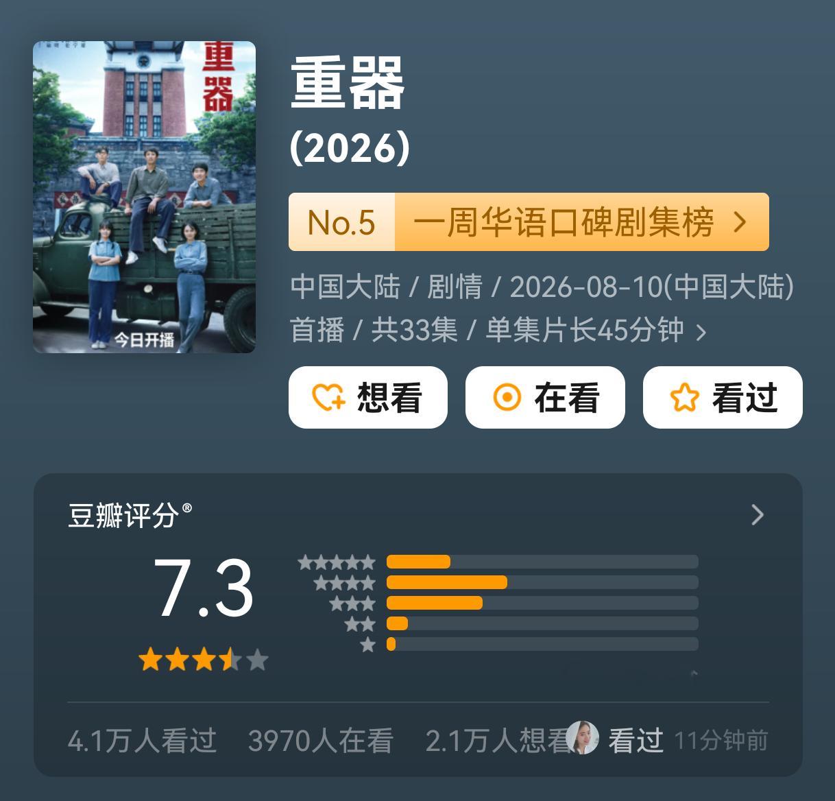 看豆瓣在讨论粉丝吹上天的大瀑剧评分人数只有寥寥数万，还有吹自担拉抬了央视收视率底