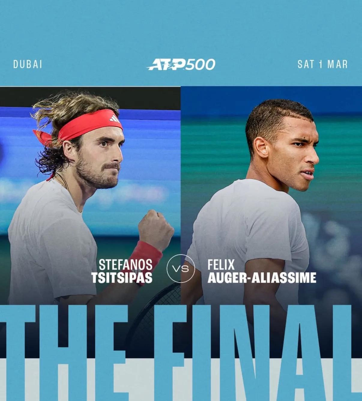 ATP500迪拜站半决赛：西西帕斯以6-4/6-4完胜格里克斯普尔，打进生涯第1