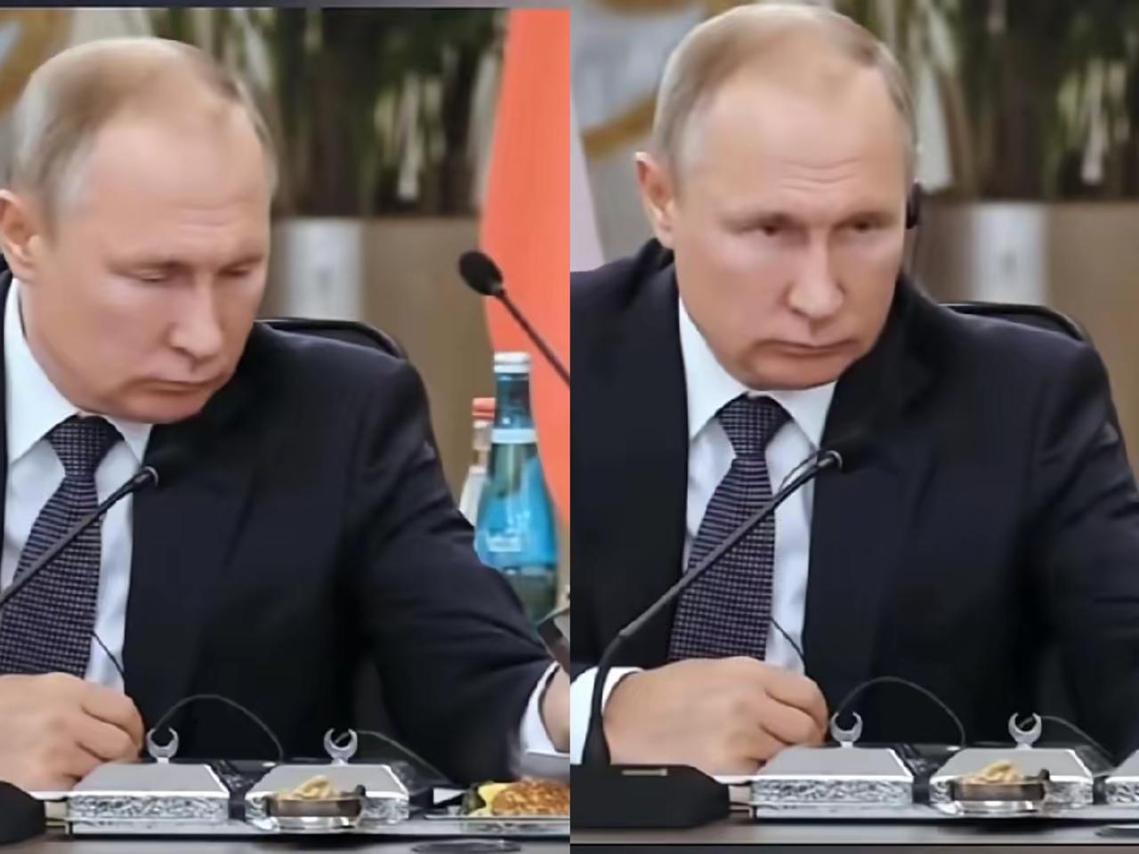 笑不活了！谁能想到铁腕普京遇上中国美食，竟秒变呆萌老小孩儿！悄悄探看菜品的小模样