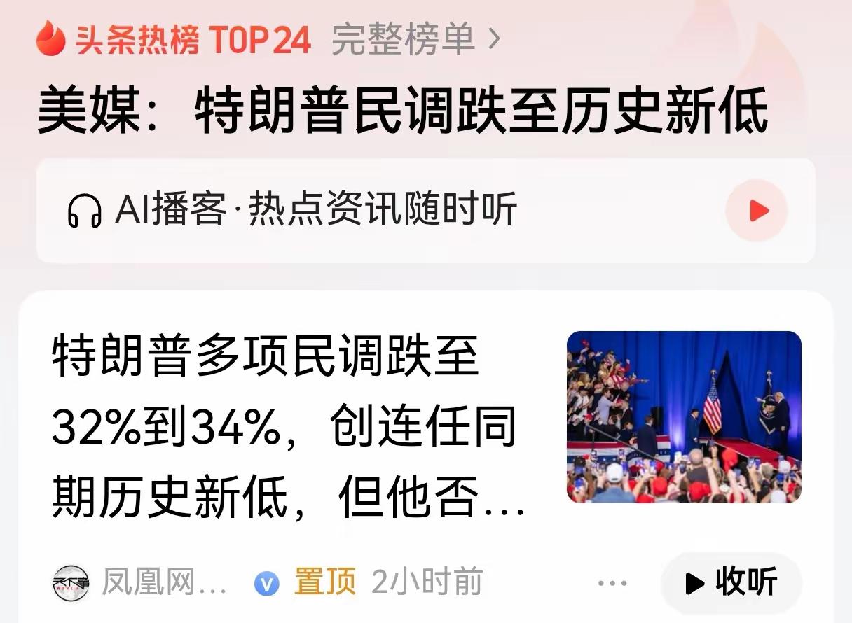 警惕特朗普狗急跳墙，开辟新战场！美媒称特朗普支持率新低，还死硬到底！多个民调