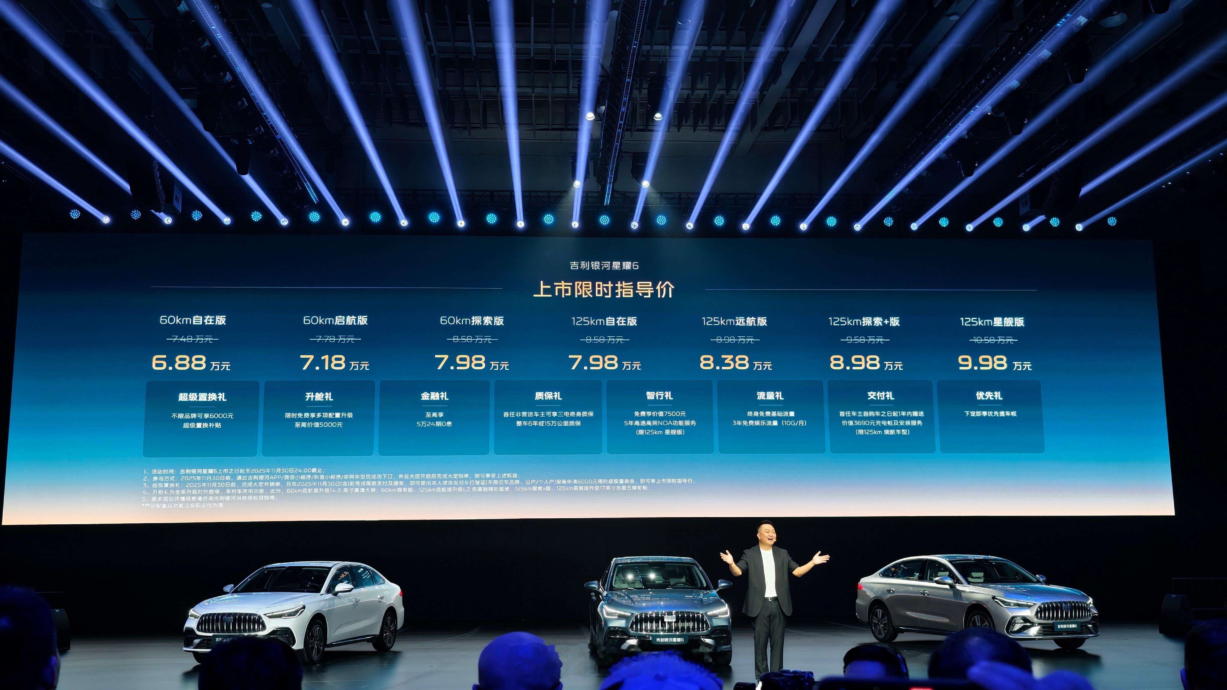 起售只要6.88万的吉利银河星耀6,确实有点不讲武德。一般我们看到的家用轿车都要