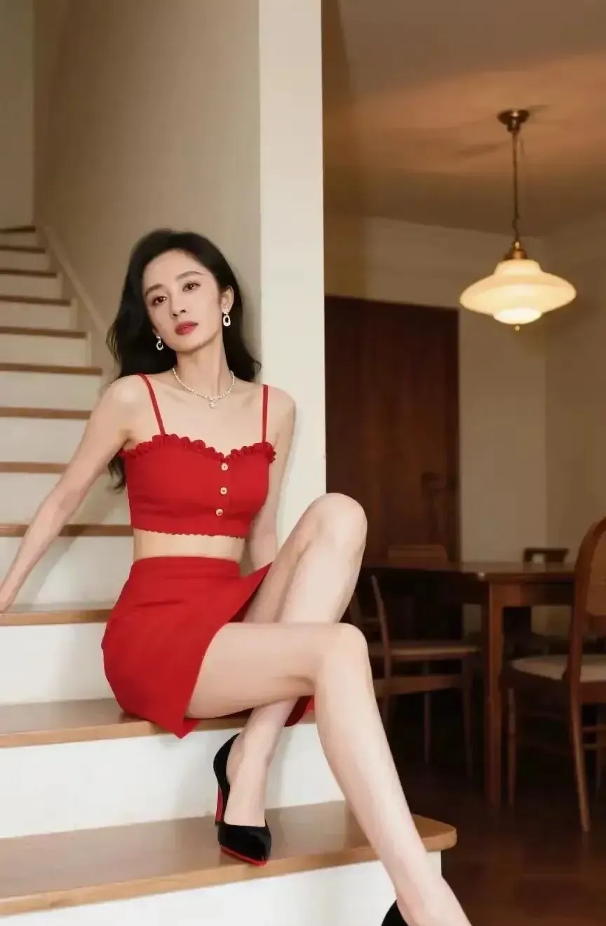 杨幂居家都穿这么正式的吗