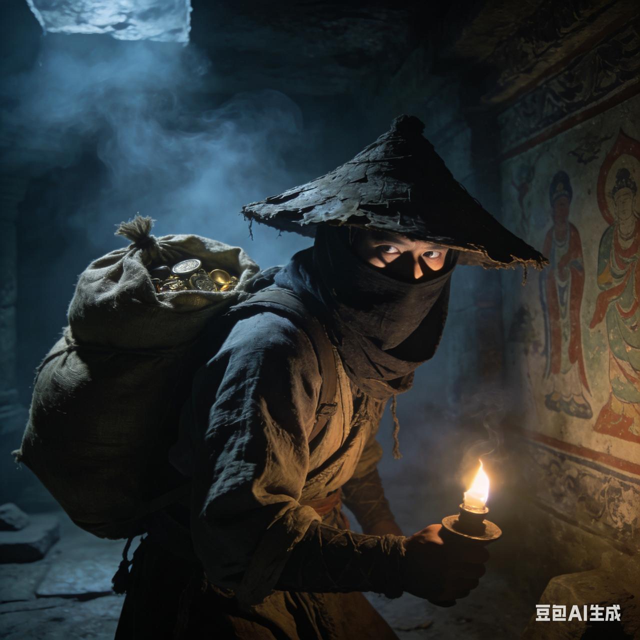 柳城的叶家有位远祖，曾是盗墓为生的贼人。他一生盗掘古墓数十座，从中获得陪葬品甚多