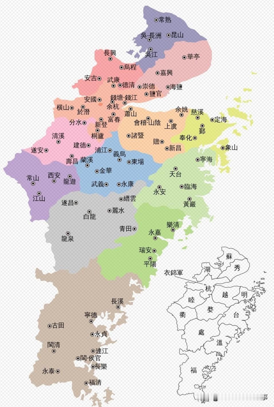 古代吴越国分布范围主要在哪里?聊起五代十国的吴越国，先把地理范围掰扯清楚，冷