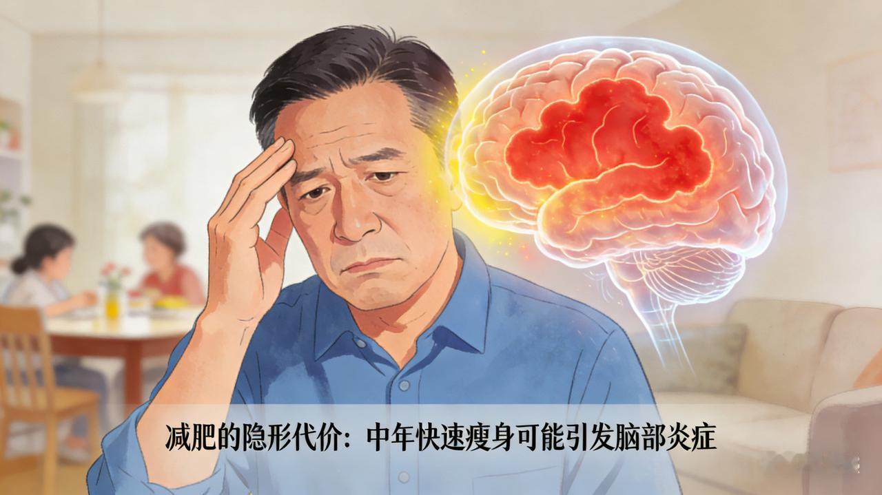 减肥的隐形代价：中年快速瘦身可能引发脑部炎症盲目减肥酿苦果：中年群体减肥乱象引