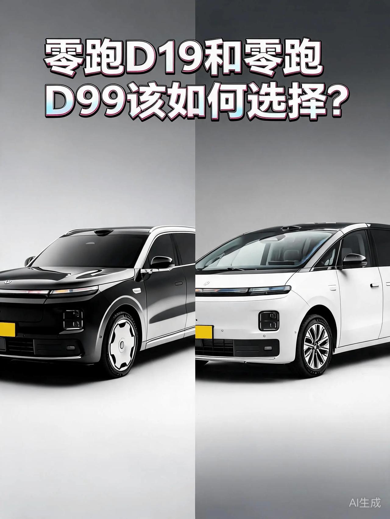 零跑D19vs零跑D99：买SUV还是MPV，先想清楚后排坐谁25万左右预