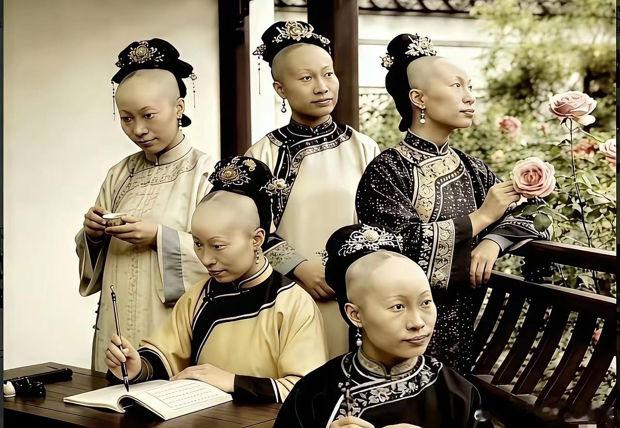 原来这才是清朝格格们的发型。