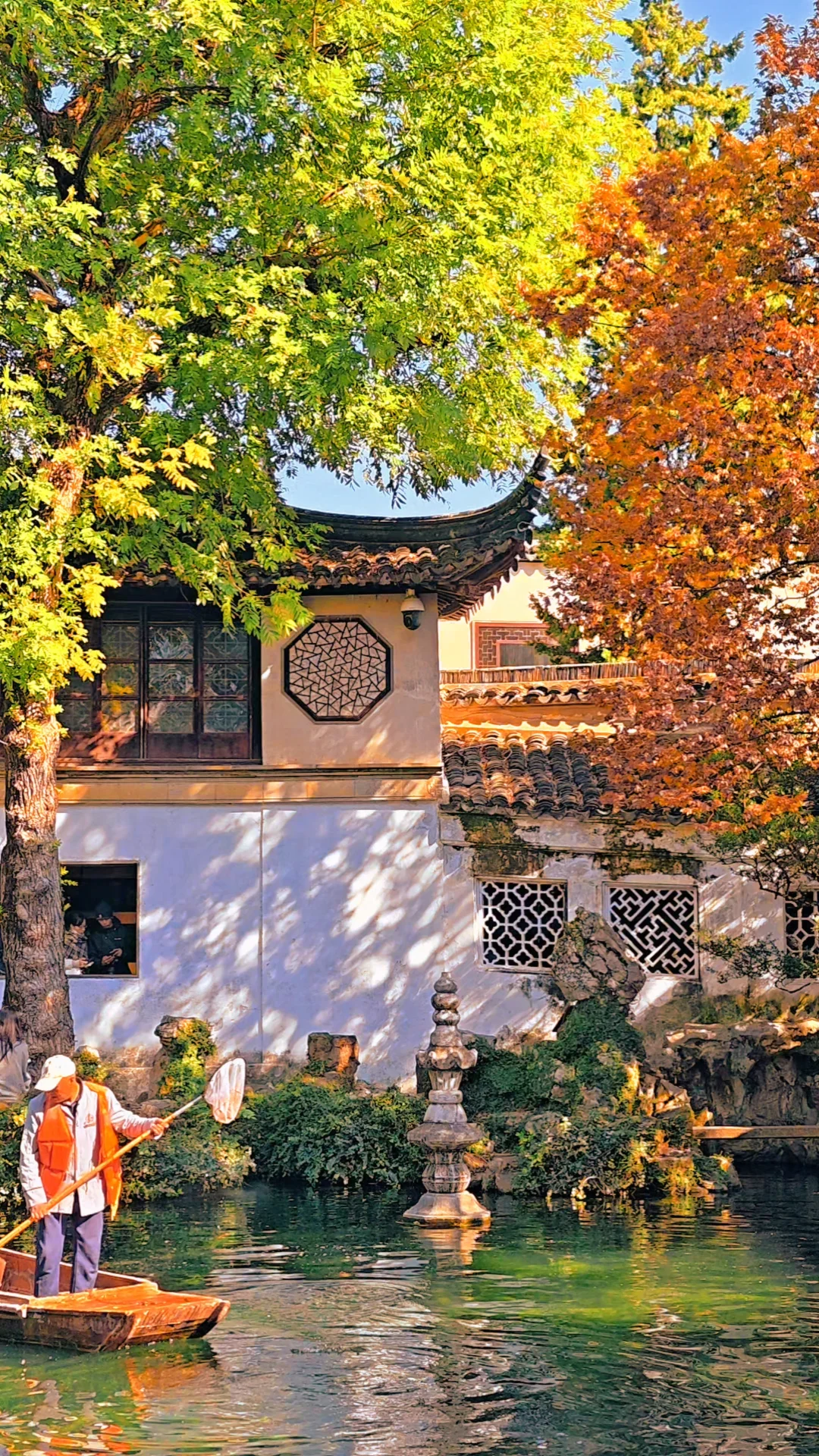 留园live🍂秋冬上色后，苏州园林封神了！