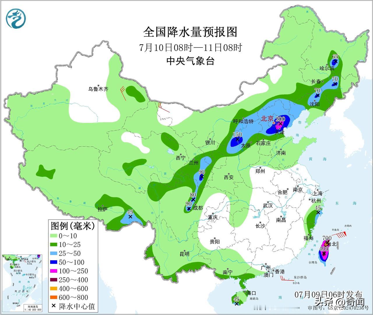 迎接超级特大极端暴雨，“巴威”即将席卷台湾省，48小时降雨量达到1700mm，什