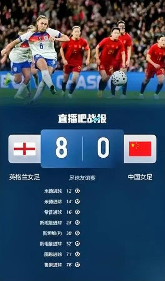 0比8，脸疼。十年前的王霜双响像假新闻。别急着骂，我偏说这场惨败是女足“