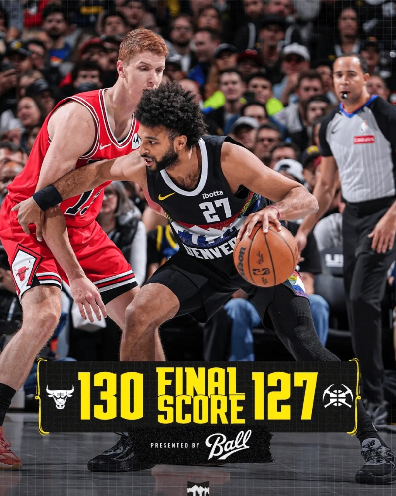 掘金主场127-130惜败公牛，最不开心的人非以下五位莫属！1.约基奇：空砍3