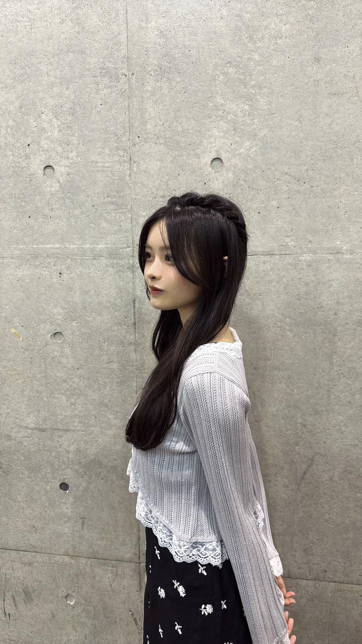 浅井恋乃未「ミーグリで初めてリボンつけた୨୧　小学生の頃はリボン大好きで、ずーっ