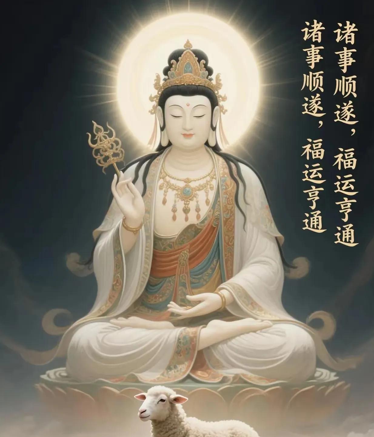 生肖羊，运势极佳！文殊菩萨曾说：属羊的人若能在5月12日之前有幸目睹这张