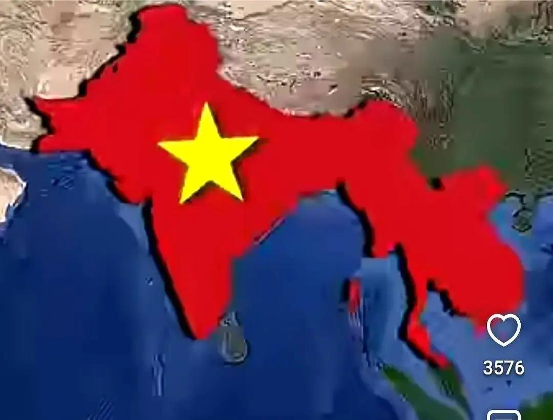 越南网友在网上规划蓝图，说有朝一日成了超级大国，第一件事就是把整个中南半岛和南亚