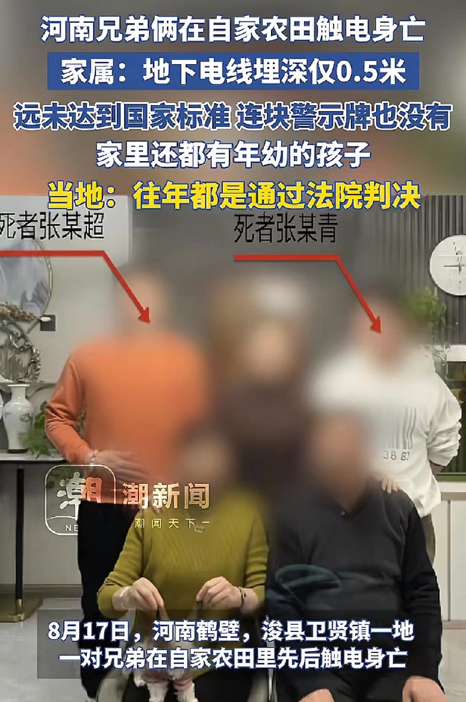 这简直就是在草菅人命！河南两兄弟在自家农田触电身亡，原以为这可能是个意外