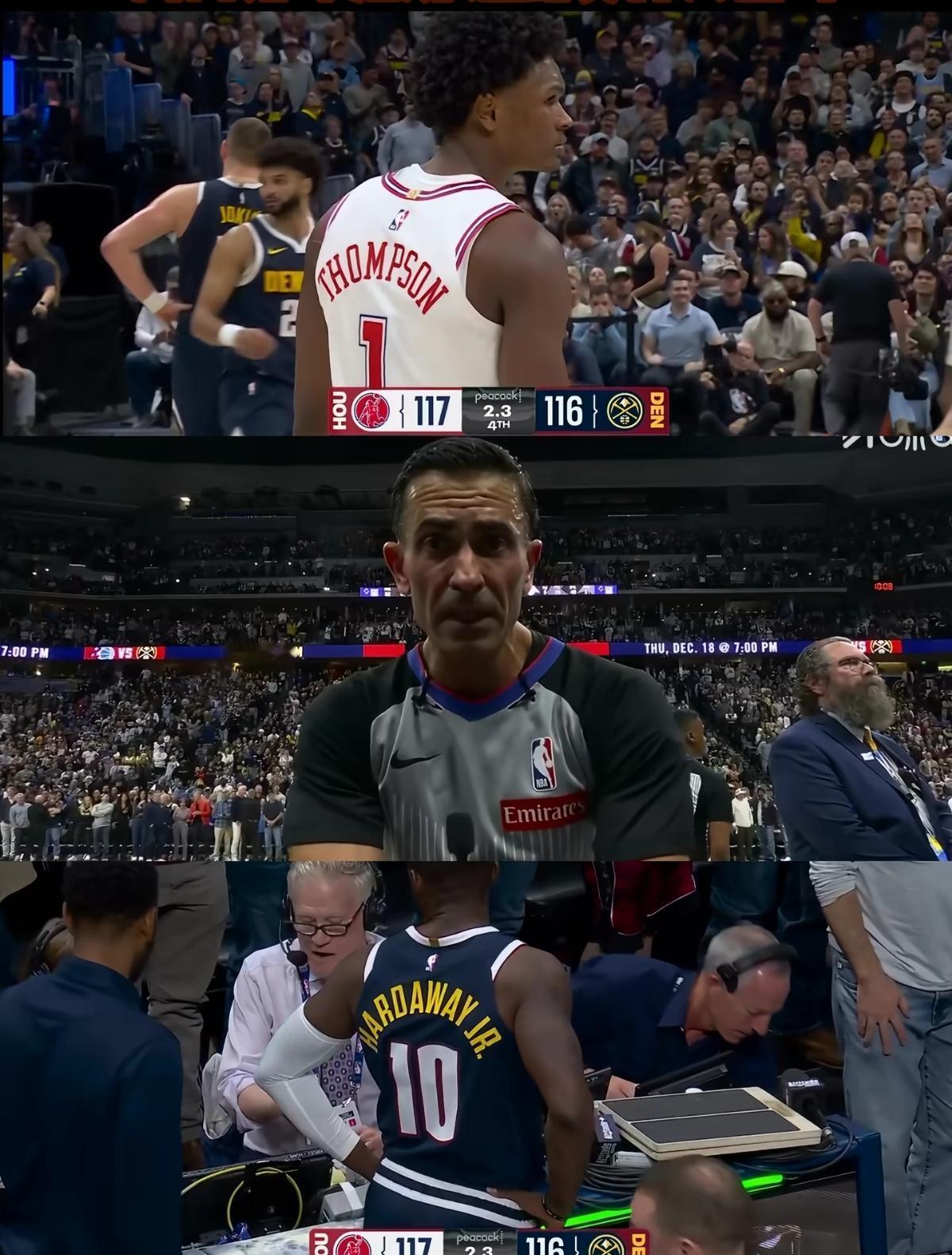 火箭关键时刻总吃哑巴亏？官方报告揭露7场黑哨，判罚率飙升12%。本赛季裁判报