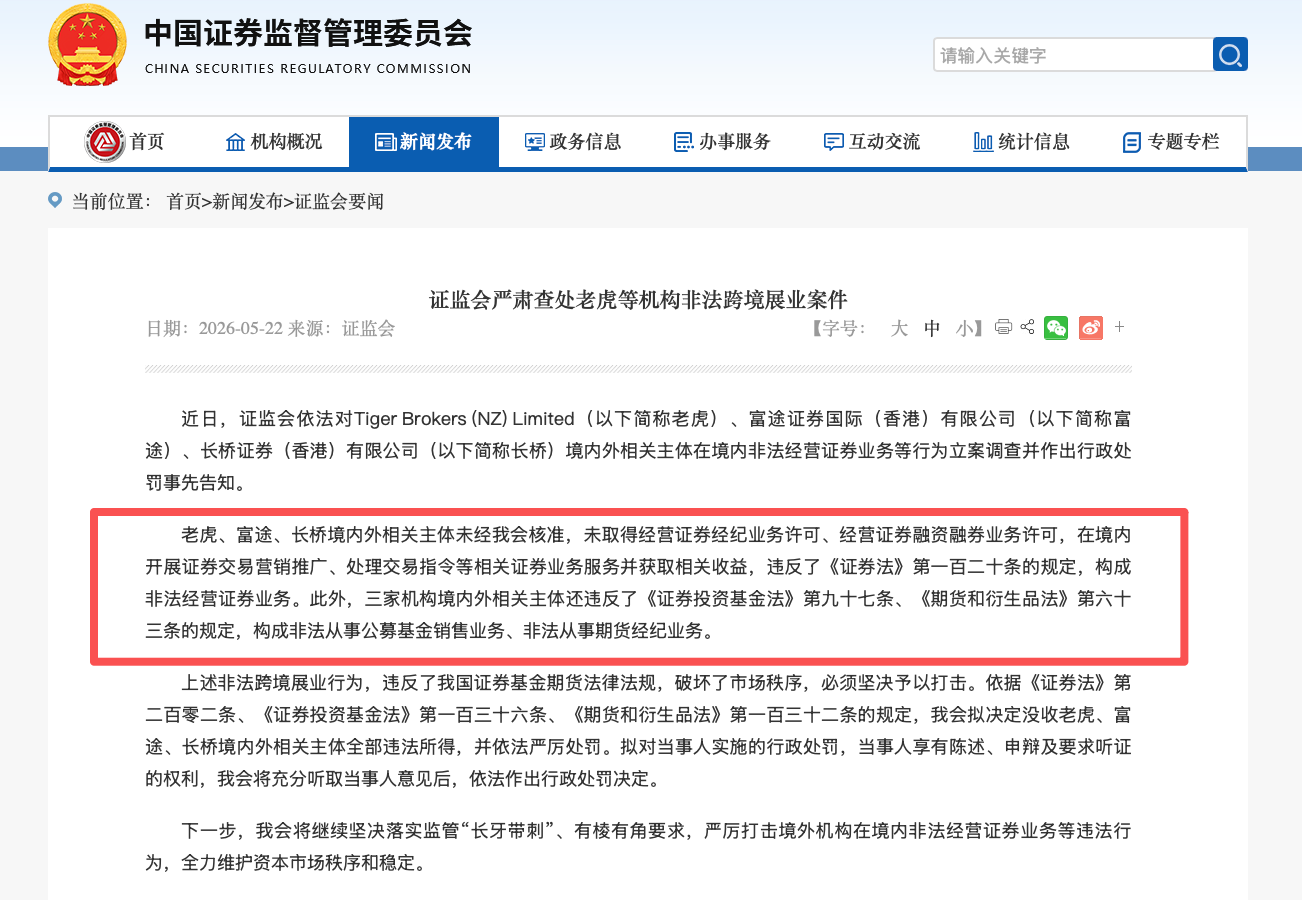 盘前暴跌, 老虎、富途、长桥的处罚终是落地了, 始末回顾