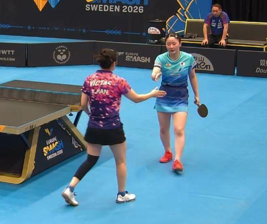 我去！张本美和不但3:0拿下削球手韩莹，而且连汗都没怎么出！第一局张本美和
