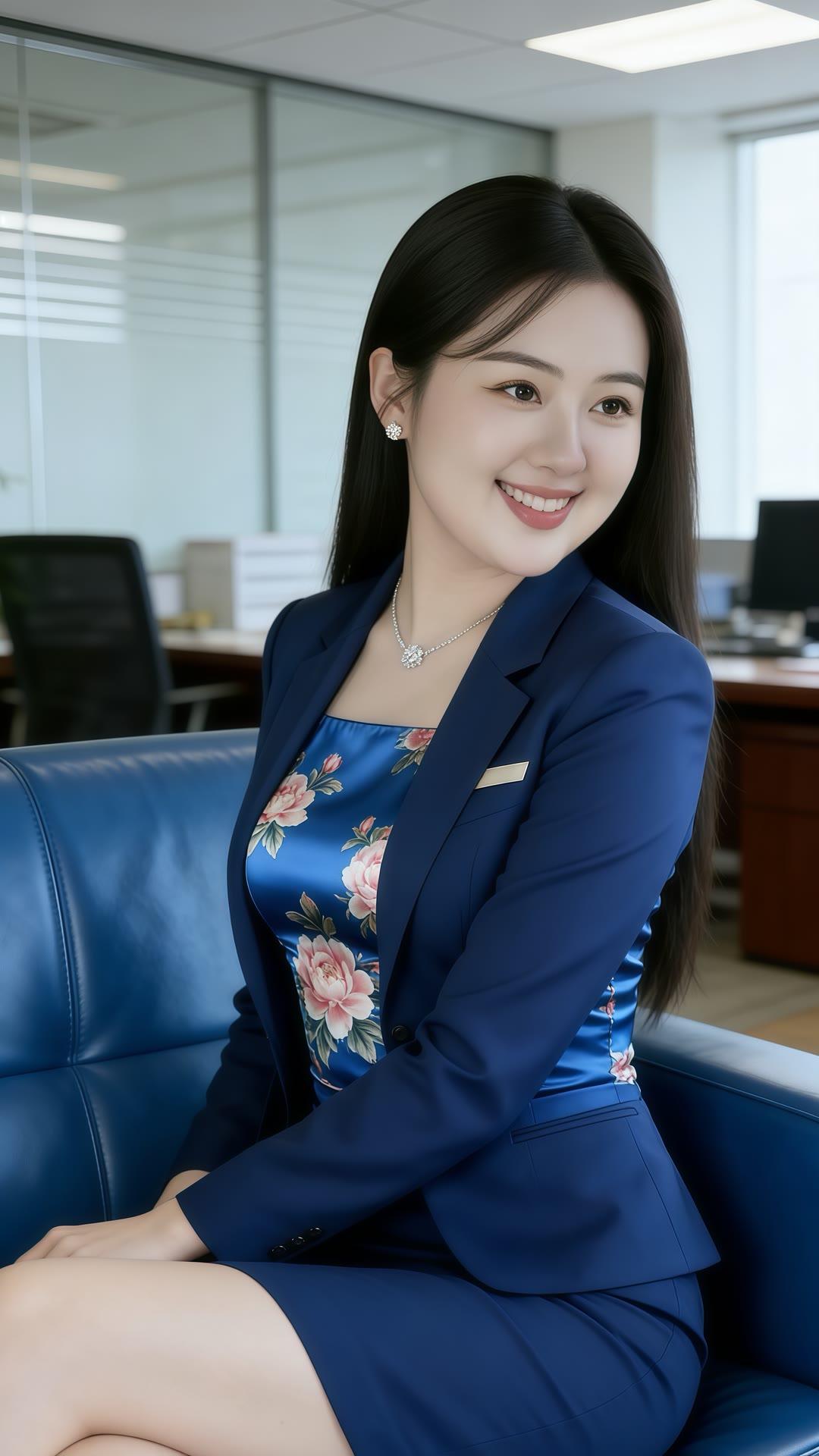 职场女性魅力穿搭，自信微笑，尽显优雅风采！