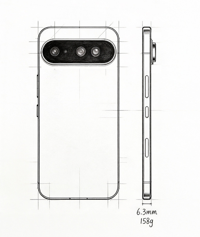 刷到一张线稿图，说是荣耀Air的，不知道真假。这个造型是和500系列有点相似的，