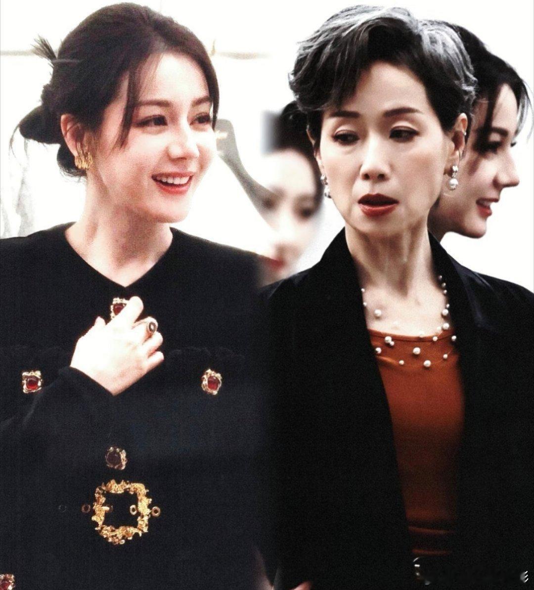 叶童迪丽热巴穿Prada的女王热巴足够艳丽，时尚度没得说👍叶童老师相当气场强大