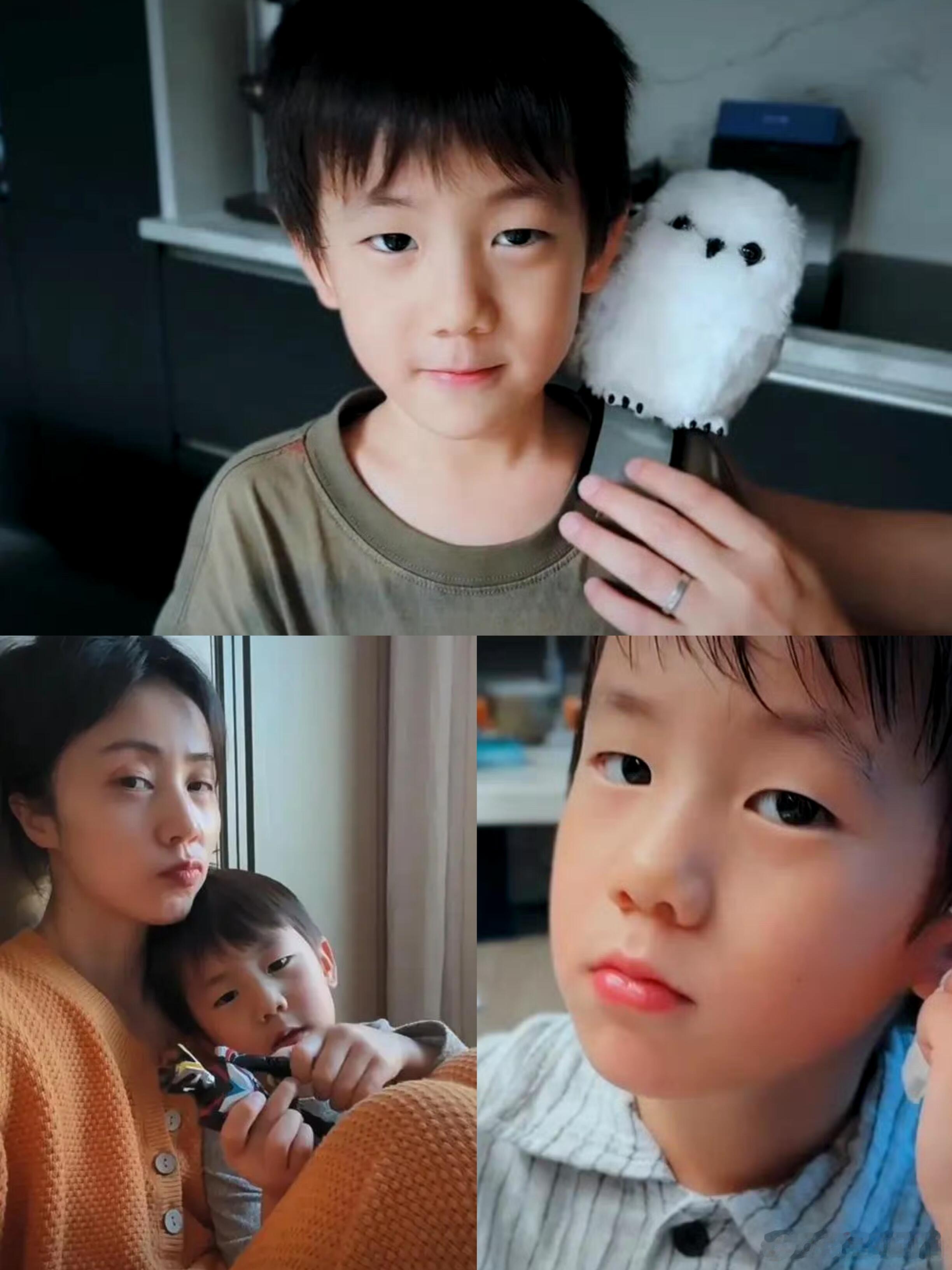 一直觉得单眼皮的男孩子都很帅，会更有特点黄磊小儿子长得很清爽又很有少年气，过多几