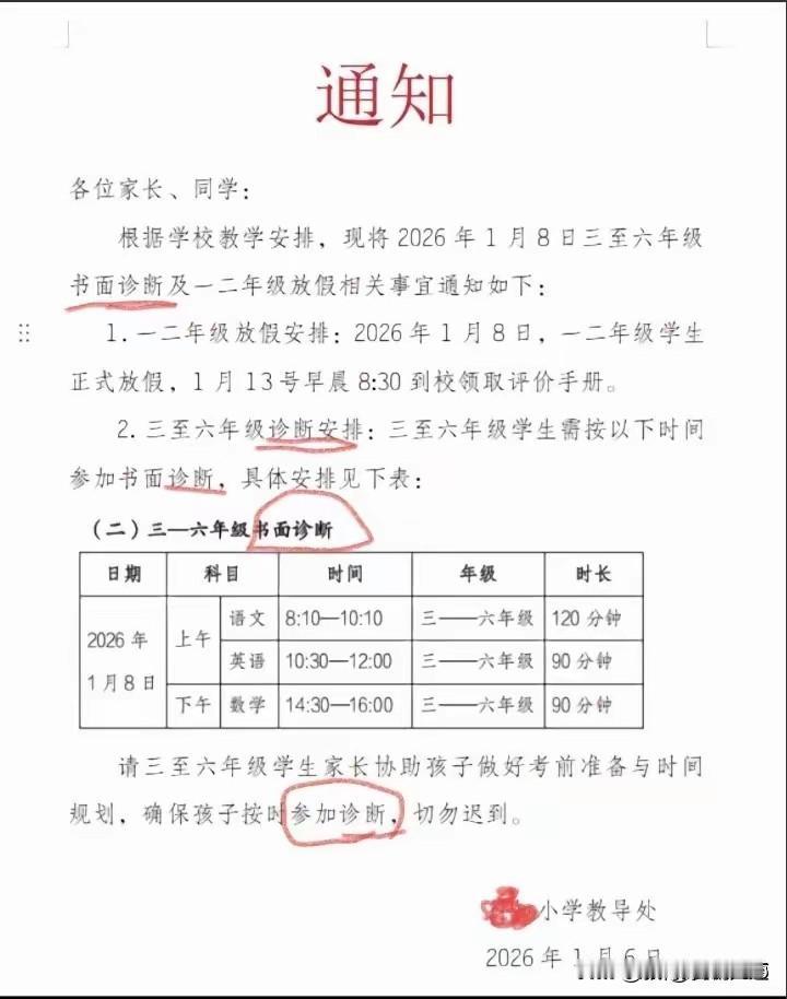  用“诊断”偷换考试概念，这说到底还是考试，穿了个马甲，难道就不是考试了？​