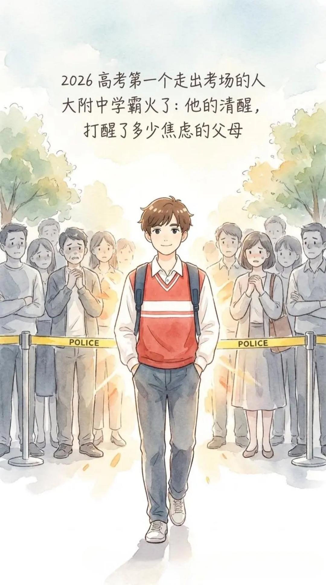 2026年高考第一个出来的人大附中学霸火了：他的一席话点醒了无数家长