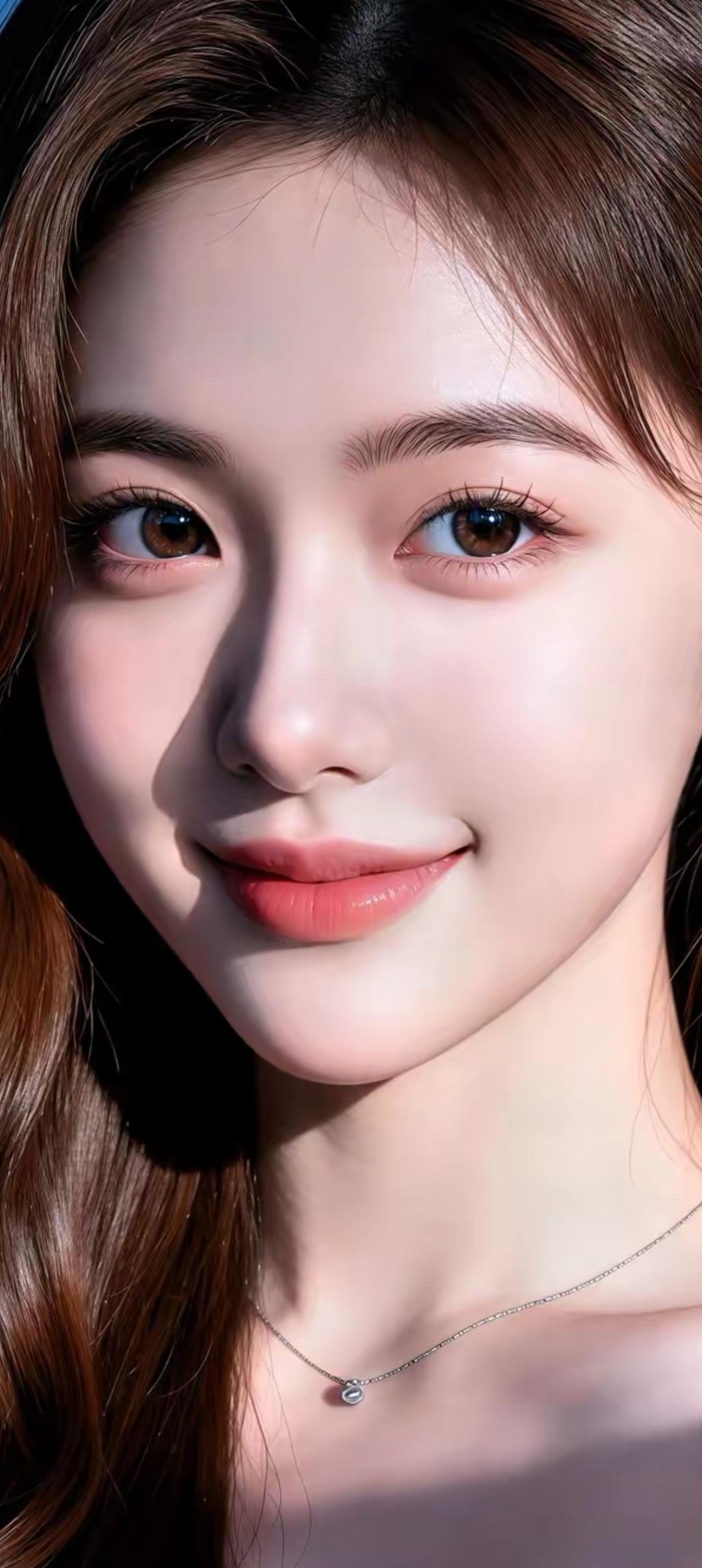 甜美笑容，温柔眼眸，闪耀的项链，阳光下的你最美！🌞💖✨