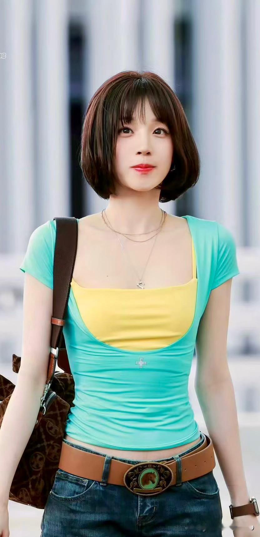 宋雨琦壁纸！今天是甜妹穿搭