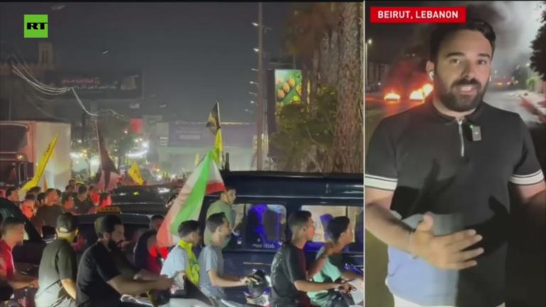 【黎巴嫩首都贝鲁特爆发抗议，反对与以色列达成协议】黎巴嫩政府与以色列及美国签