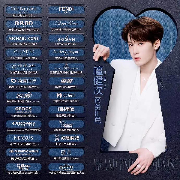 2025年是檀健次影视歌商务都丰收的一年，新增15个代言！！！今天刚官宣第23个