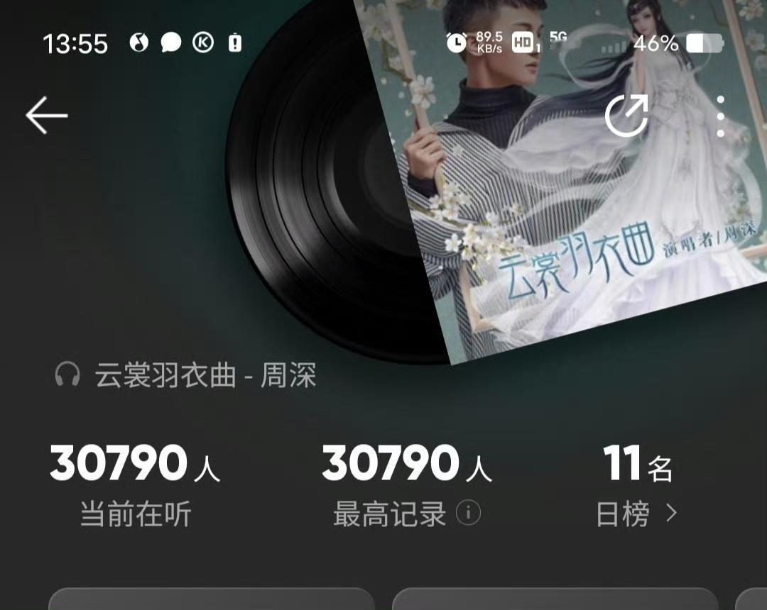 [比心]周深云裳羽衣曲你看太湖湾出圈了吧？《云裳羽衣曲》各个领域燃爆，球音实