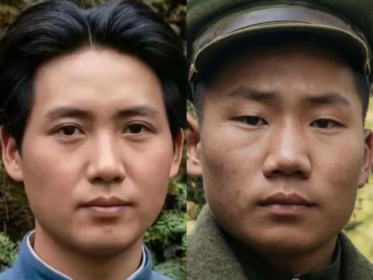 看看毛主席年轻时的照片，再看看毛岸英的照片，父子俩真的很像，非常阳光非常帅气，可
