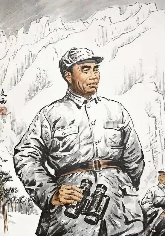 洞口站岗1940年，朱老总带着身边的几名战士察看地形，走到了南