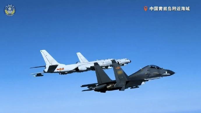 5月30日，据央视新闻直播间报道，近期，南部战区组织空军轰一6J轰炸机在战斗机的
