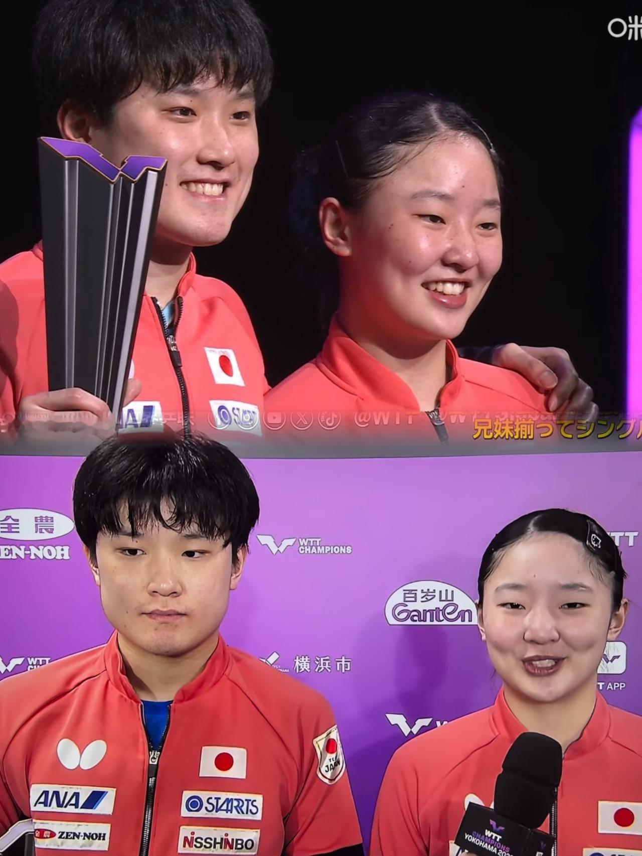 张本兄妹赢麻了，张本兄妹一个晚上拿走了54万，整个国乒8个人，都打不过两个人