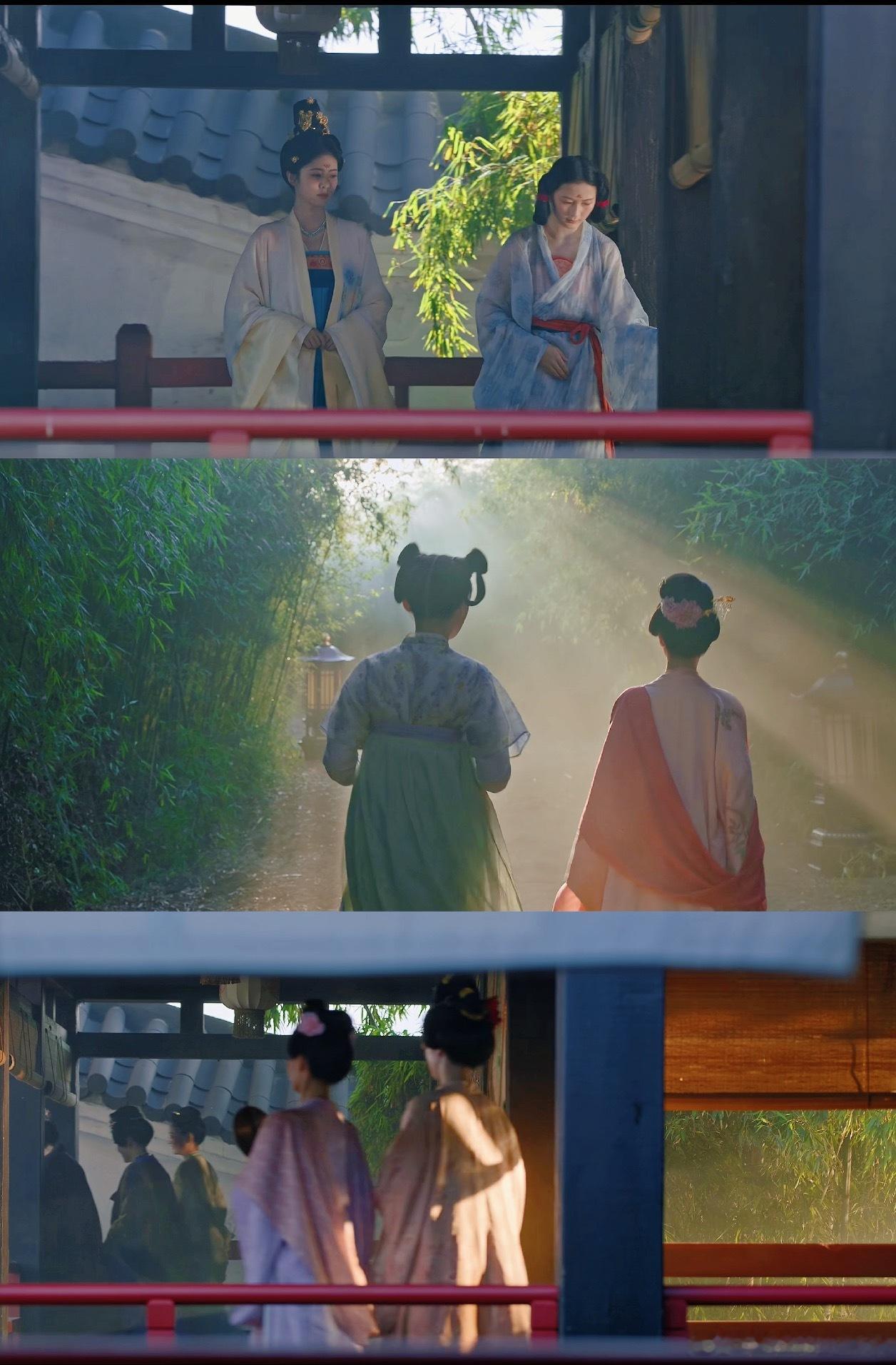 莫离的画面，只要有“竹”做背景的时候，光影就特别美