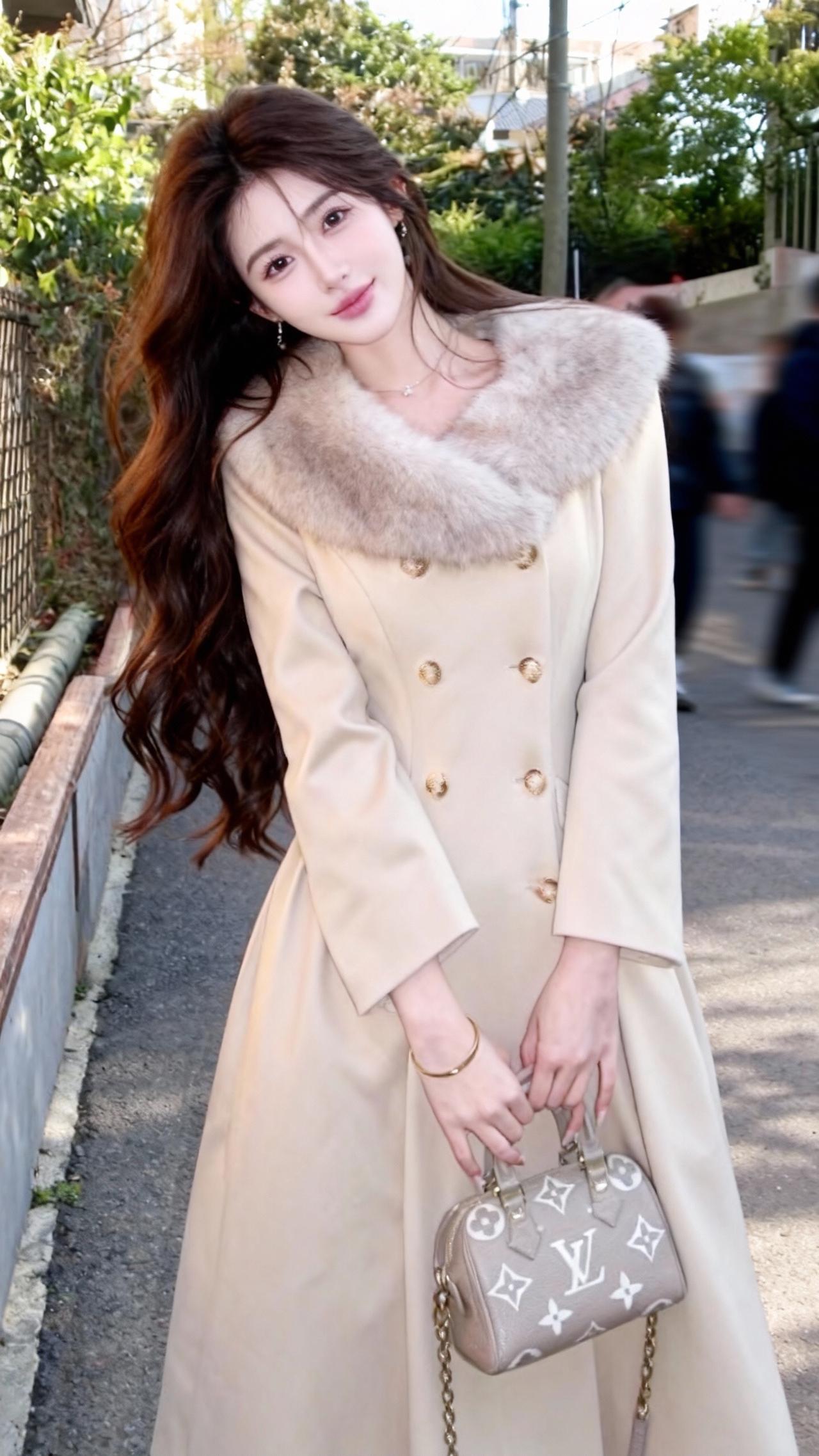 显瘦名媛风外套街拍小姐姐穿搭显瘦穿搭今天穿什么名媛