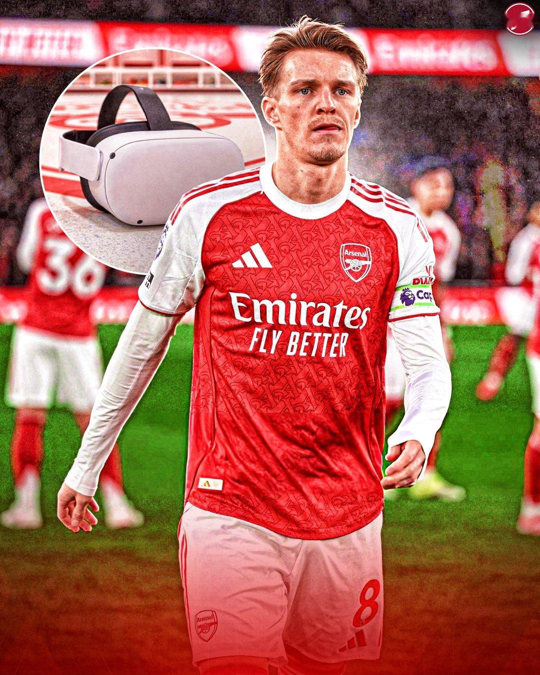 每日邮报KieranGill消息，厄德高使用第一人称视角虚拟现实训练，这种训练