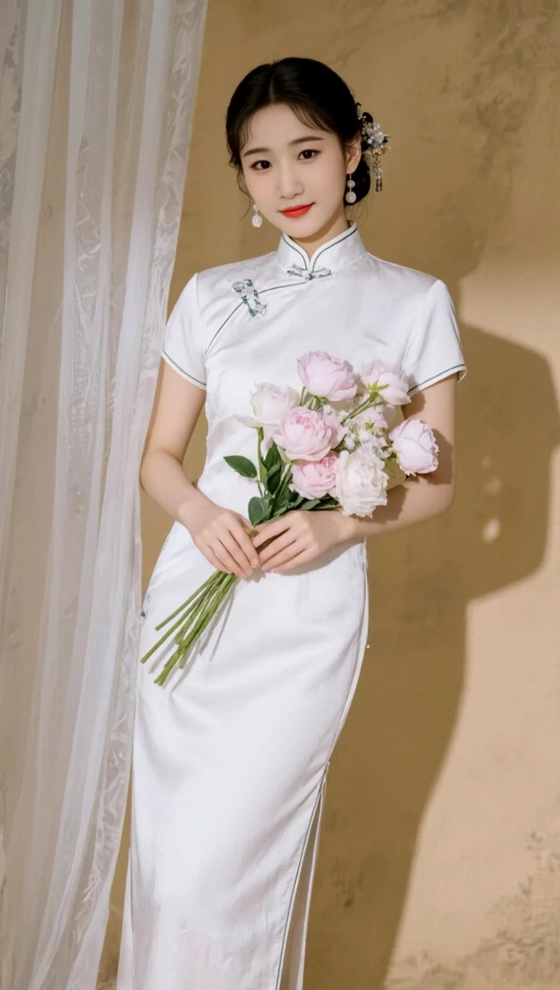 AI甜系旗袍写真